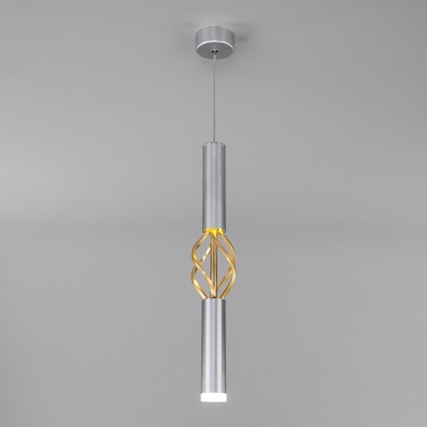 Подвесной светильник Lance 50191/1 LED матовое серебро/матовое золото - фото 1132660