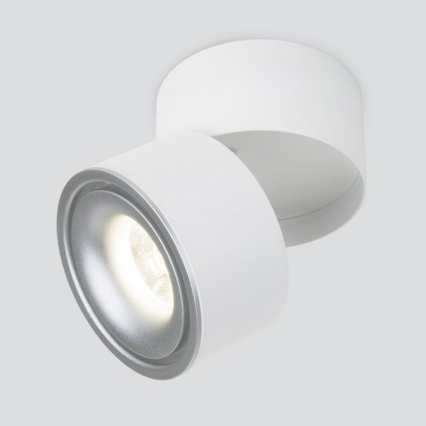 Точечный светильник Klips DLR031 15W 4200K 3100 белый матовый/серебро - фото 1214028
