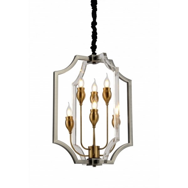 Подвесной светильник Modesco LDP 8014-3+3 BK+AK lumina_deco_ldp_8014-3_3_bk_ak - фото 1217450