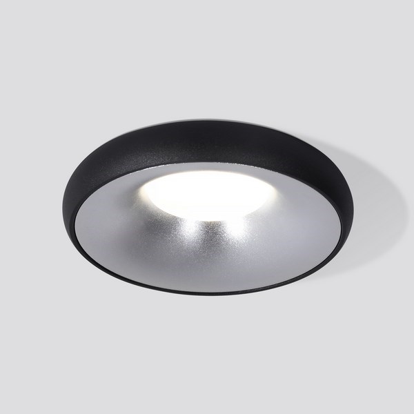 Точечный светильник  118 MR16 серебро/черный - фото 1220591