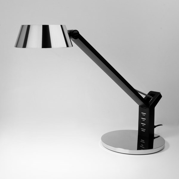 Офисная настольная лампа Slink 80426/1 черный/серебро - фото 1222012
