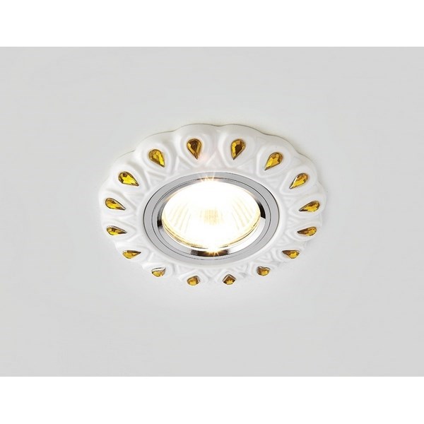 Точечный светильник Дизайн С Узором И Орнаментом Гипс D5540 W/YL - фото 1233862