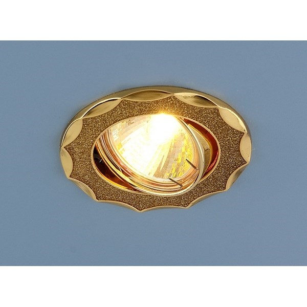 Точечный светильник 612 612 MR16 GD золотой блеск/золото - фото 1381313