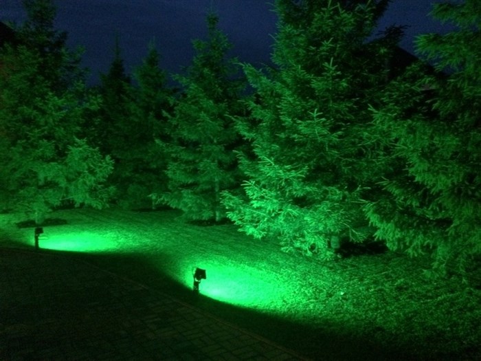 Прожектор уличный 30Вт зеленый свет ULF-Q513 30W-GREEN IP65 220-240В - фото 1641336