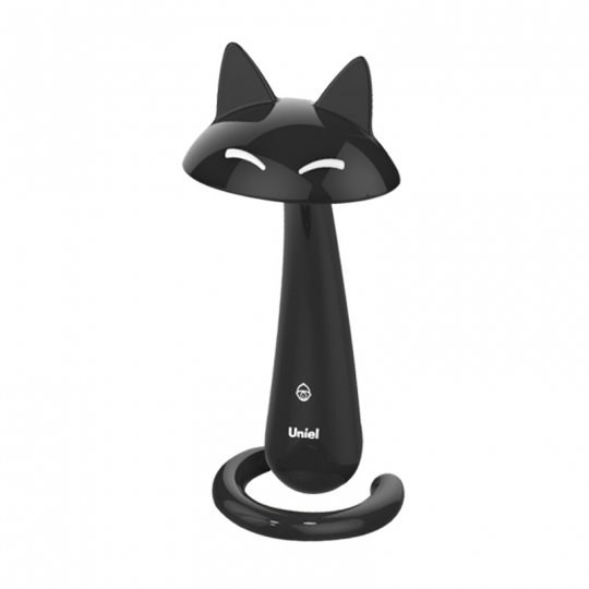 Настольная лампа светодиодная «Кошка» черная 7Вт сенсор, диммер 4500К - фото 1641874