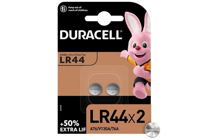 Батарейка литиевая Duracell LR44 1,5V 2шт - фото 1641943