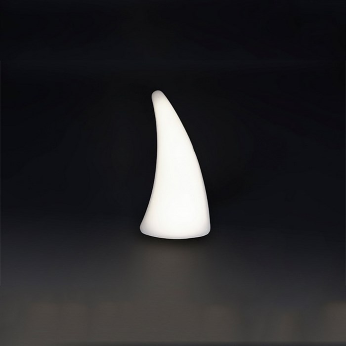Настольная лампа дизайнерская, современная, конус,  для гостиной/в зал/в спальню, Е27, белая, хай-тек, минимализм, 26*12см - фото 1801298
