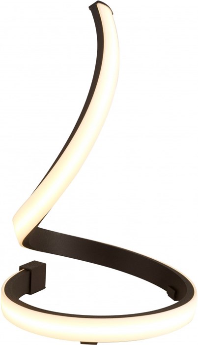 Настольная лампа светодиодная, дизайнерская современная, гнутая линяя, коричневая, 15Вт, 2800К, 28*18см, хай-тек, модерн, минимализм - фото 1801546