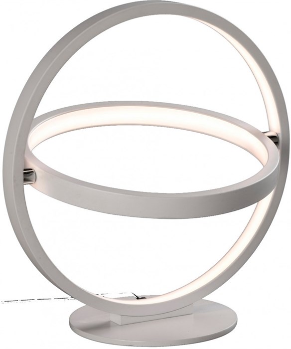 Настольная лампа светодиодная, дизайнерская современная, кольца, белая, 12Вт, 3000К, 31,1*30см, хай-тек, модерн, минимализм - фото 1801548