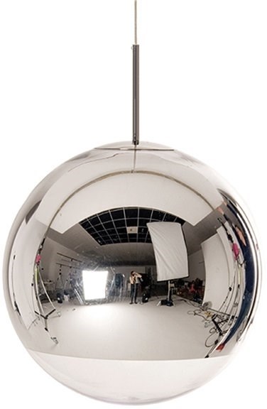D35см Подвесной светильник шар хром шнур 120см 40.042 - фото 1812622