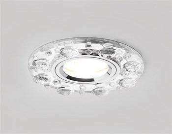 Точечный светильник Хрусталь Зеркальный K225 CH - фото 1879998