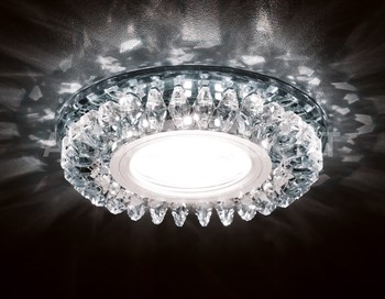 Точечный светильник Декоративные Кристалл Led+mr16 S220 CH - фото 1880009