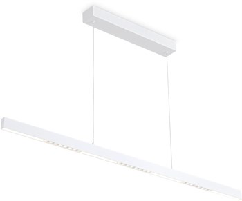 Светильник линейный светодиодный 1,04 м подвесной рассеянный+направленный свет ультратонкий 1,75см белый высота до 75см над столом, на кухню, в офис 25Вт 3000-6400К - фото 2010727