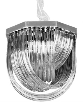 Подвесная люстра Murano Glass A001-400 L4 silver/smoky gray - фото 2130145