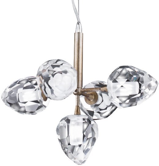 Подвесная люстра On the Rocks P68038M-5 gold dl-delight-collection-p68038m-5-gold - фото 2130153