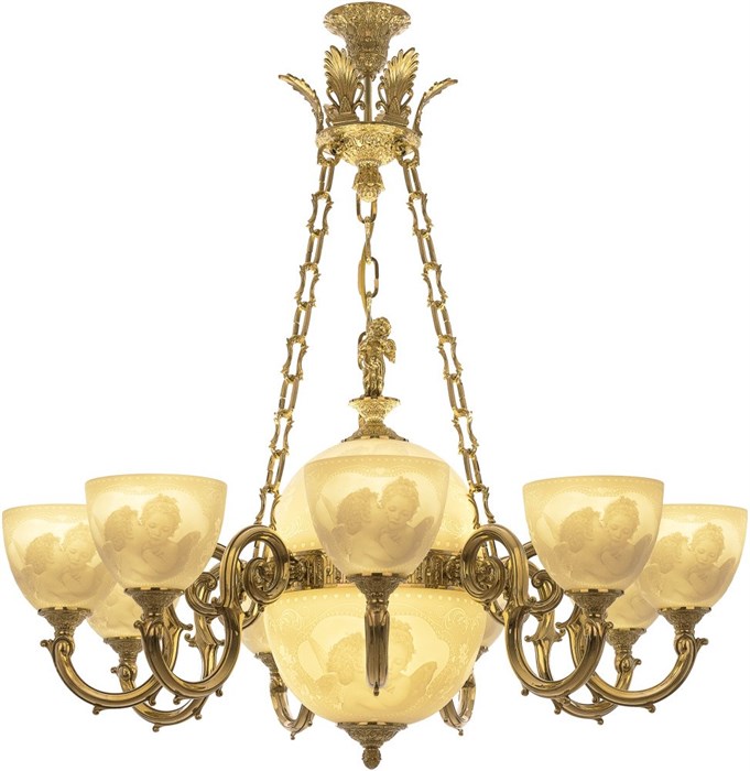 Подвесная люстра Verona 72003P/9/210 G P1 U Angel Y8 FA4M bohemia_72003p_9_210_g_p1_u_angel_y8_fa4m - фото 2157255