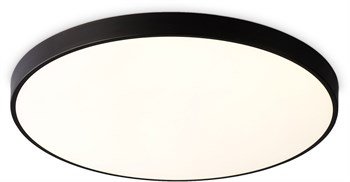 Светильник потолочный светодиодный круглый белый c чернй кантом, IP44, влагозащищенный, подходит для ванной D23,2см*5см 13Вт 4200К минимализм, для кухни, для прихожей, для офиса - фото 2826659