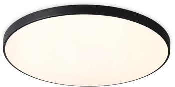 Светильник потолочный светодиодный круглый белый, с черным кантом, IP44, влагозащищенный, подходит для ванной D30,2см*5см 18Вт 4200К минимализм, для кухни, для прихожей, для офиса - фото 2826660