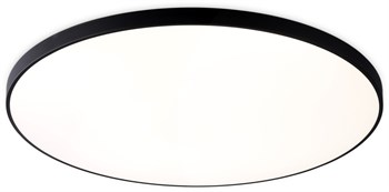 Светильник потолочный светодиодный круглый белый, с черным кантом, IP44, влагозащищенный, подходит для ванной D45,5см*6см 43Вт 4200К минимализм, для кухни, для прихожей, для офиса - фото 2826662