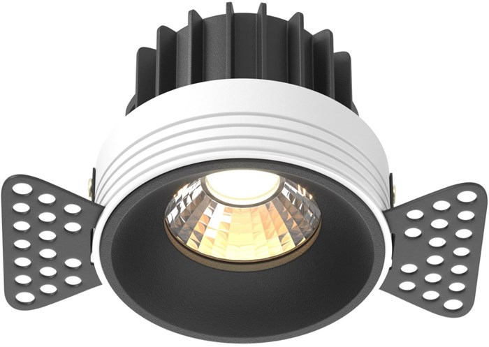 Точечный светильник Round DL058-12W3K-TRS-B - фото 3315553