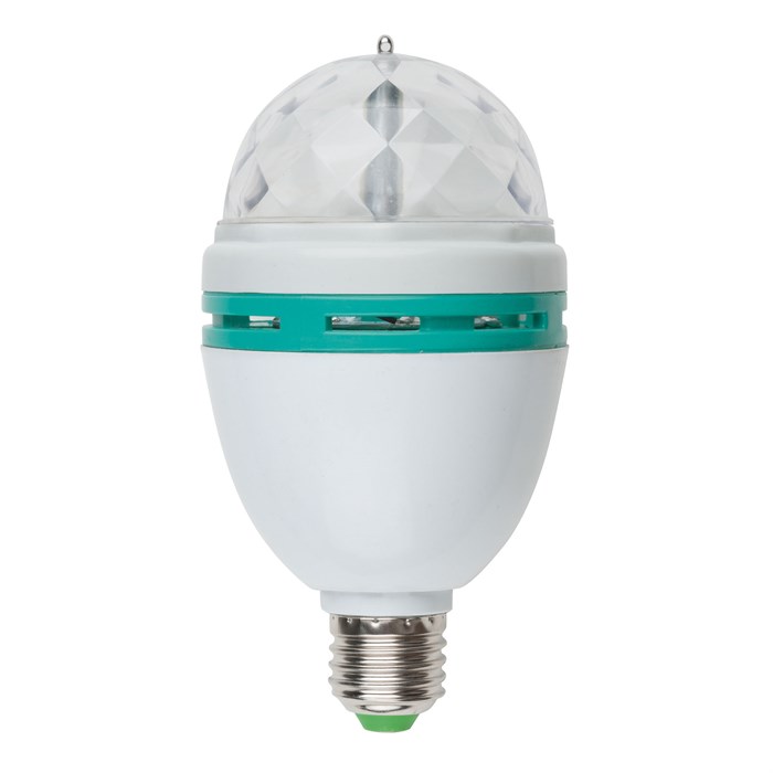 Светодиодный светильник-проектор лампа Е27 ТМ VOLPE ULI-Q301 DISCO многоцветный, 220В, белый - фото 3321424