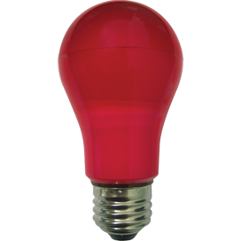 Лампа светодиодная Ecola Е27 груша, цветная, красная, 8Вт - фото 3324884