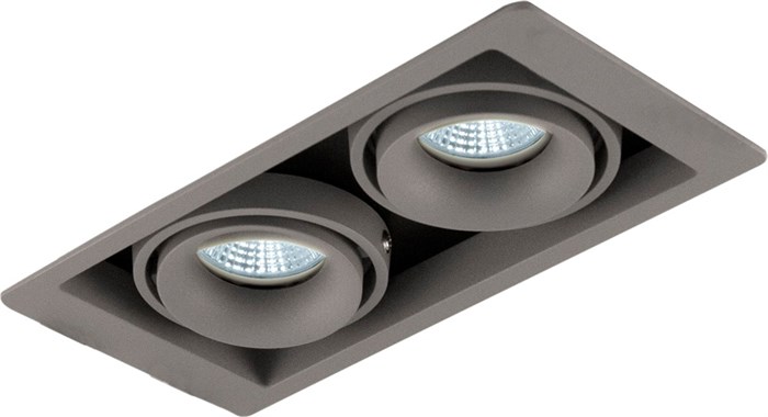 Точечный светильник Lumme DL18615/02WW-SQ Silver Grey/Black - фото 3332235