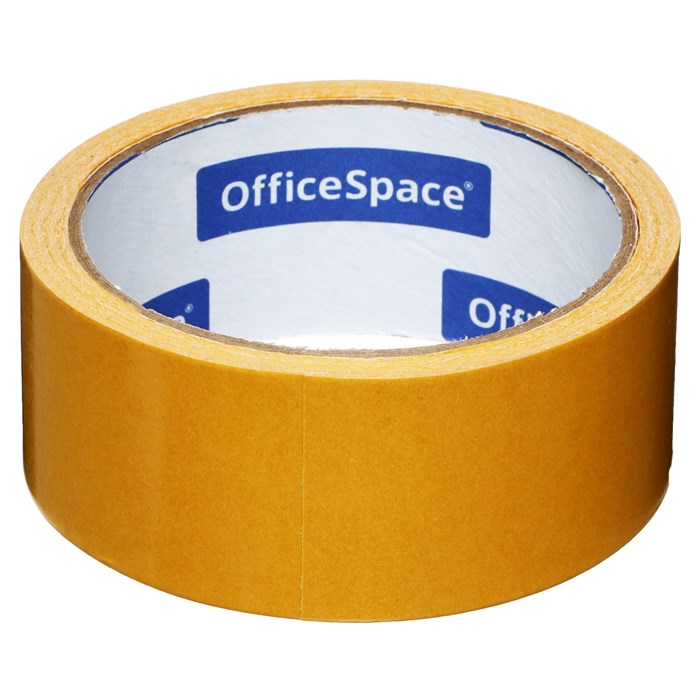 Клейкая лента двусторонняя 38 мм х 10м OfficeSpace, полипропилен - фото 3394328