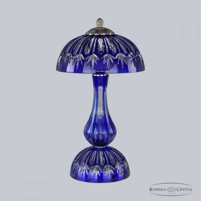 Интерьерная настольная лампа 1370 1370L/3/25 Ni Clear-Blue/H-1I - фото 3439515