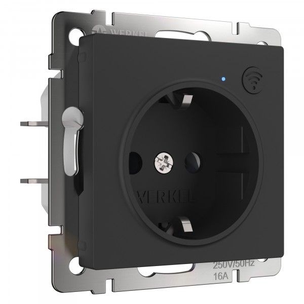 Умная встраиваемая розетка с заземлением с защитными шторками WERKEL W1171608 werkel_a056422 - фото 4453134