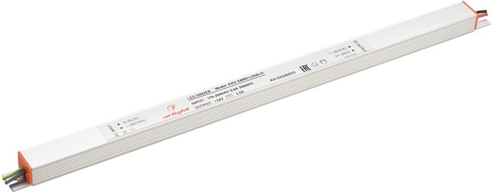 Блок питания ARV-24060-LONG-D (24V, 2.5A, 60W Arlight, IP20 Металл 023265(1) 023265(1) - фото 4885574