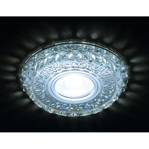 Точечный светильник Декоративные Кристалл Led+mr16 S393 CH - фото 929393