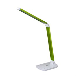 Настольная офисная светодиодная лампа Uniel диммируемая, металл, цвет зеленый металлик, TLD-521