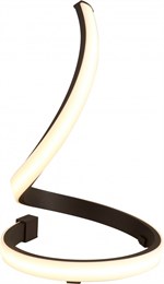 Настольная лампа светодиодная, дизайнерская современная, гнутая линяя, коричневая, 15Вт, 2800К, 28*18см, хай-тек, модерн, минимализм