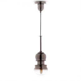 Светильник подвесной дизайнерский скрипка стеклянный в зал/в гостиную/над столом/в спальню/графит, Е27/регулируемая длина до 1,5м/D 15см/Sonata 6697