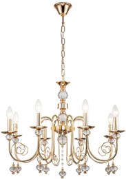 Подвесная люстра Shine 678/8PL Gold escada_678_8pl_gold