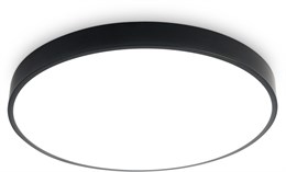 Светильник потолочный светодиодный влагозащищенный круглый белый/черный IP54 подходит для ванной D21см 11Вт 5000К для коридора