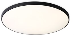 Светильник потолочный светодиодный круглый белый, с черным кантом, IP44, влагозащищенный, подходит для ванной D37,2см*5,5см 24Вт 4200К минимализм, для кухни, для прихожей, для офиса