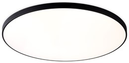 Светильник потолочный светодиодный круглый белый, с черным кантом, IP44, влагозащищенный, подходит для ванной D45,5см*6см 43Вт 4200К минимализм, для кухни, для прихожей, для офиса