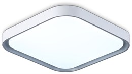Светильник потолочный светодиодный квадратный белый/серый 35*6см, 27Вт, 5000К, минимализм, хай-тек IP20
