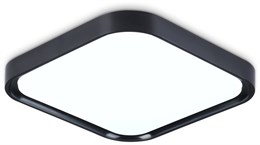 Светильник потолочный светодиодный квадратный белый/черный 35*6см, 27Вт, 5000К, минимализм, хай-тек IP20