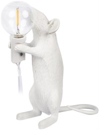 Интерьерная настольная лампа Mouse 10313 White