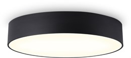 Люстра потолочная светодиодная круглый светильник 50*5,8см черная/белая 60Вт 3000К минимализм