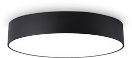Люстра потолочная светодиодная круглый светильник 50*5,8см черная/белая 60Вт 4200К минимализм