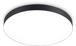 Люстра потолочная светодиодная круглый светильник 60*5,8см черная/белая 90Вт 4200К минимализм