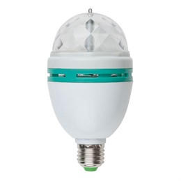 Светодиодный светильник-проектор лампа Е27 ТМ VOLPE ULI-Q301 DISCO многоцветный, 220В, белый