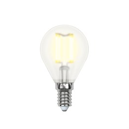 Лампа светодиодная Uniel филаментная шар E14 матовая 6Вт 3000К
