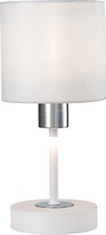 Интерьерная настольная лампа Denver 1109/1 White/Silver