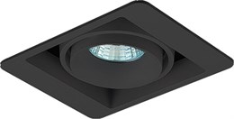 Точечный светильник Lumme DL18615/01WW-SQ Shiny black/Black