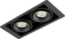 Точечный светильник Lumme DL18615/02WW-SQ Shiny black/Black